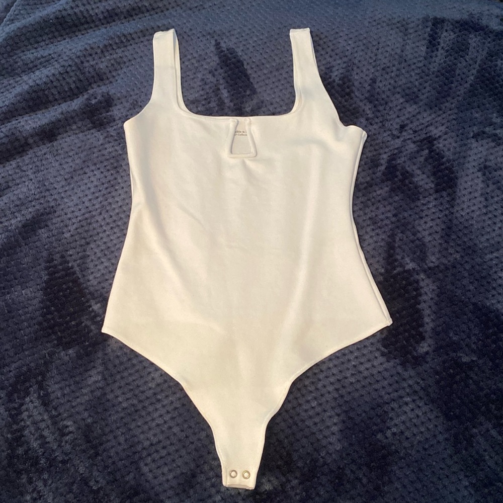 White Abercrombie bodysuit